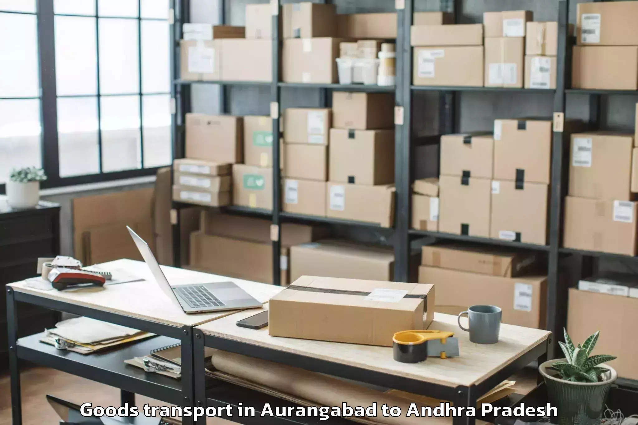 Trusted Aurangabad to Pedapadu Goods Transport